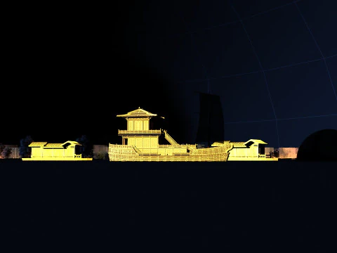 Cruise ship 3D Model