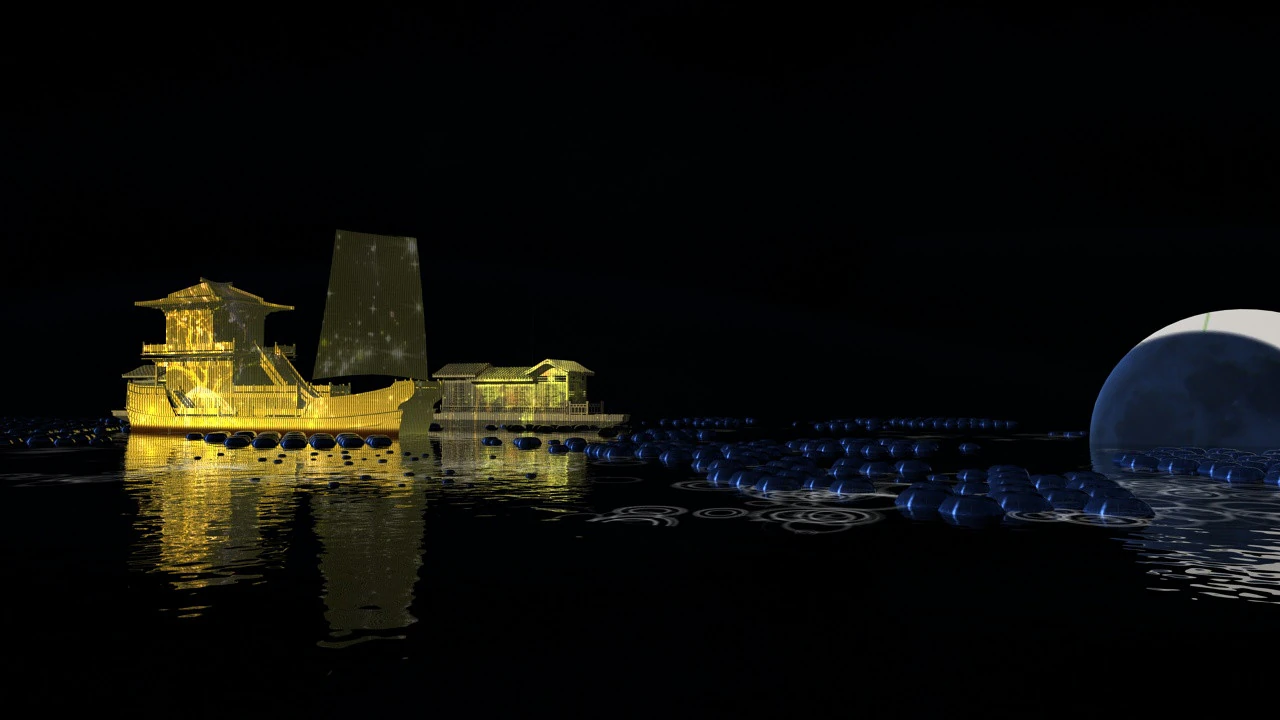 クルーズ船 3Dモデル .c4d .max .obj .3ds .fbx .stl .blend 