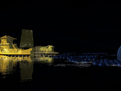 Cruise ship 3Dモデル