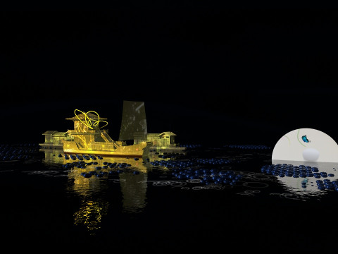 Cruise ship 3D Model