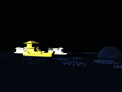 Cruise ship 3D Model