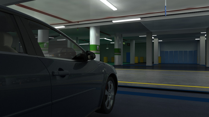 Garage 3D Модель .c4d .max .obj .3ds .fbx .stl .blend 