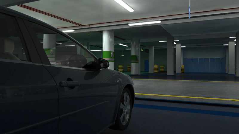 차고 3D 모델 .c4d .max .obj .3ds .fbx .stl .blend