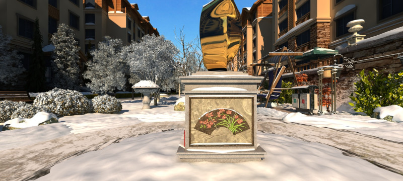 Snow scene 3D Model .c4d .max .obj .3ds .fbx .stl .blend 