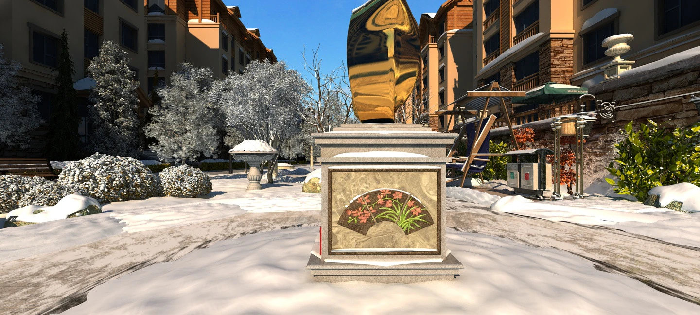Snow scene 3D Model .c4d .max .obj .3ds .fbx .stl .blend 