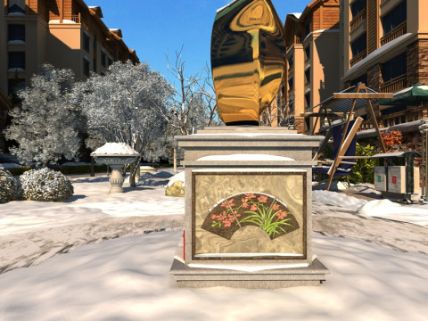 Snow scene 3D 模型