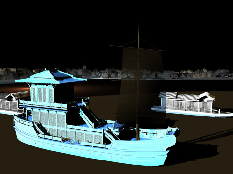 Cruise ship 3Dモデル