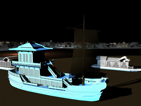 Cruise ship 3D Model