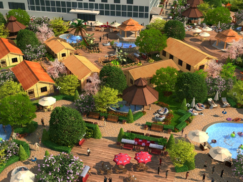 Amusement park 3D Model