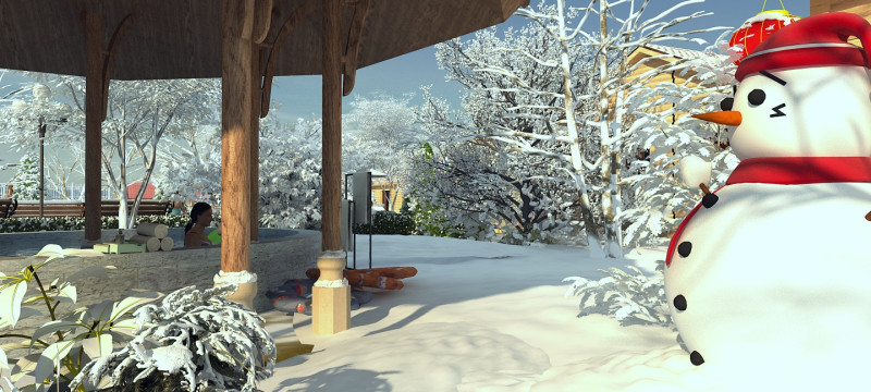 Snow scene 3D Модель .c4d .max .obj .3ds .fbx .stl .blend 