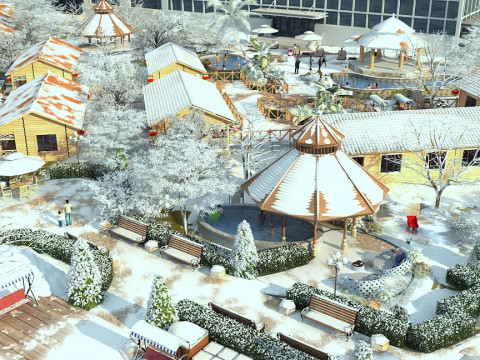 Snow scene 3D Модель