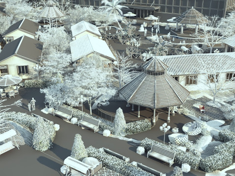 Snow scene 3D Модель
