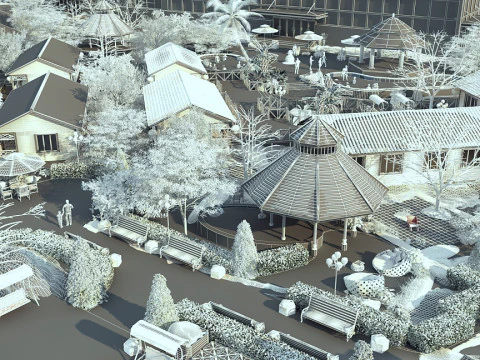 Snow scene 3D Model