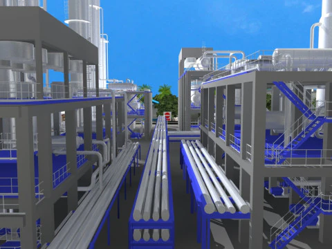 Factory 3D Model