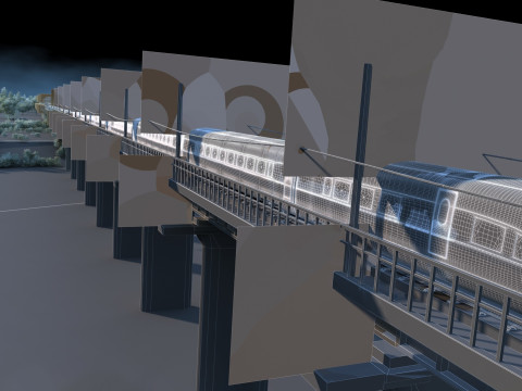 Train 3Dモデル