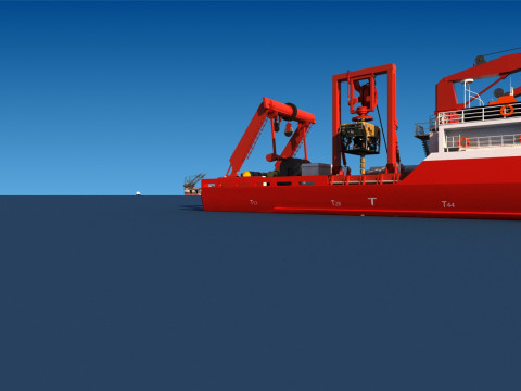 Marine survey 3D Model