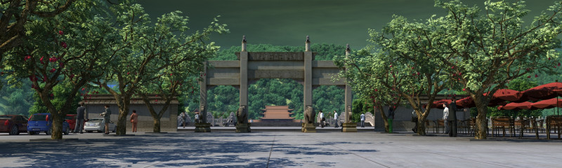 Tombs of Emperors 3D 模型 .c4d .max .obj .3ds .fbx .stl .blend 