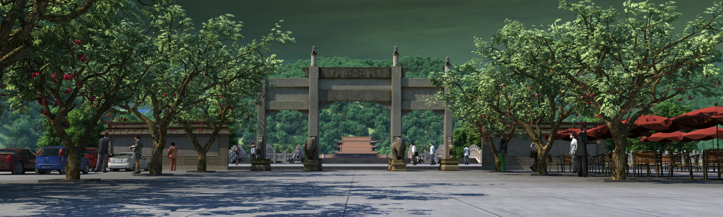 Tombs of Emperors 3D Model .c4d .max .obj .3ds .fbx .stl .blend 