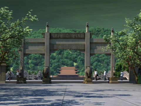 Graven van keizers 3D Model