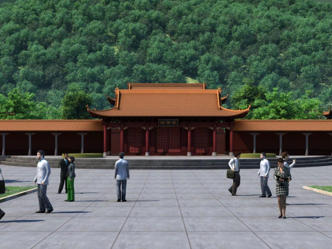 Tombs of Emperors 3D Model