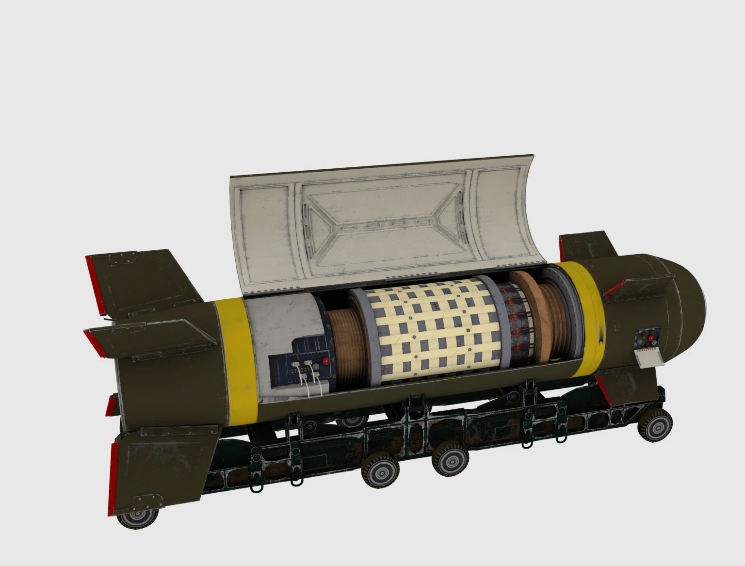Missile 3D Model .c4d .max .obj .3ds .fbx .stl .blend