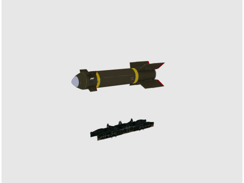 Missile 3D Model