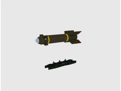Missile 3D Model