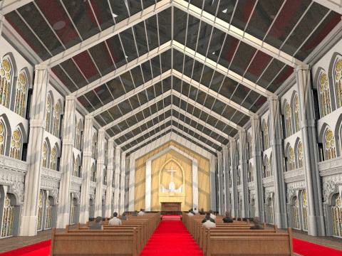 Kości&oacute;ł Model 3D