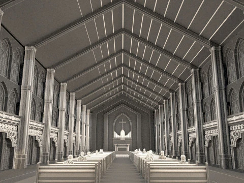 Kości&oacute;ł Model 3D