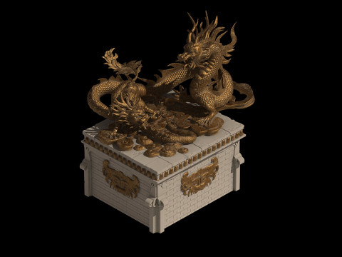Dragon Sculpture 3Dモデル