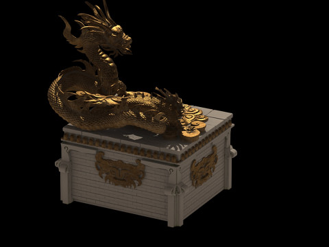 Dragon Sculpture 3D 모델