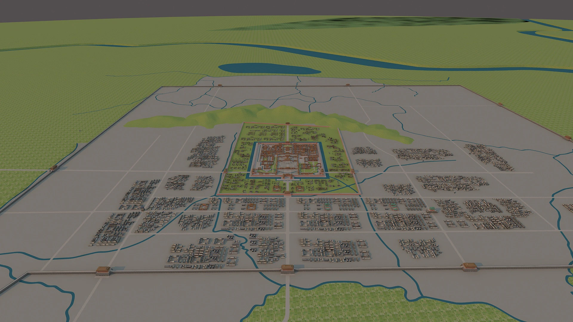Palace 3D Model .c4d .max .obj .3ds .fbx .stl .blend 