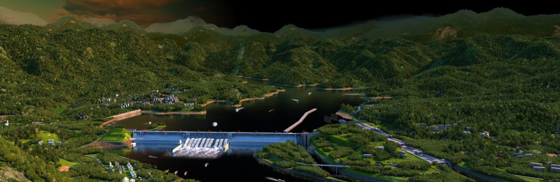 Three Gorges Dam Modèle 3D .c4d .max .obj .3ds .fbx .stl .blend 