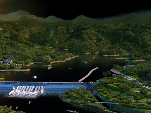 Three Gorges Dam 3Dモデル