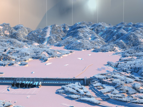 Three Gorges Dam Modèle 3D
