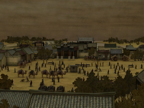 Ancient painting scene 3D 模型