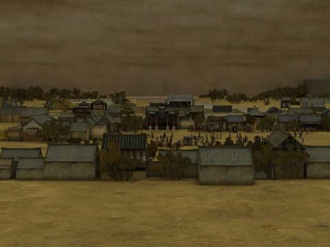 Ancient painting scene Model 3D