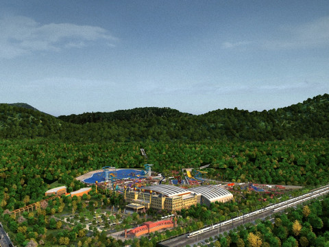 Town Mall Modello 3D