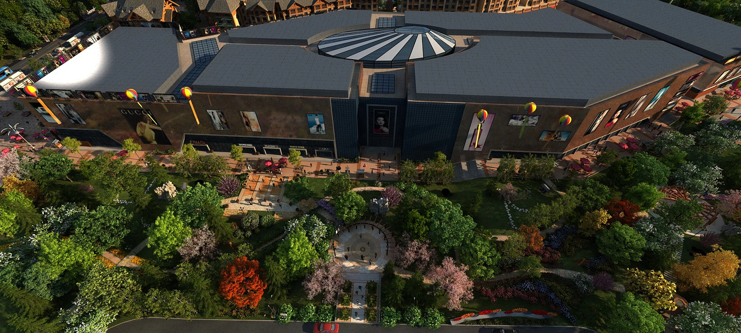 Shopping mall 3D Model .c4d .max .obj .3ds .fbx .stl .blend 