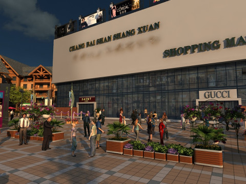 Shopping mall 3Dモデル