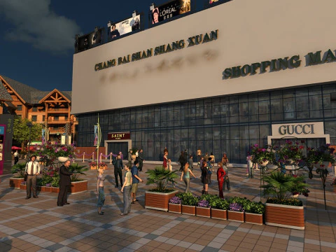Shopping mall 3D Model