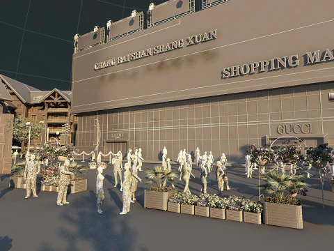Shopping mall 3D Model