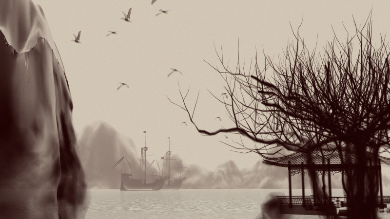 Ink painting Modello 3D .c4d .max .obj .3ds .fbx .stl .blend