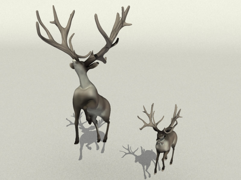 Deer 3D 模型 .c4d .max .obj .3ds .fbx .stl .blend 