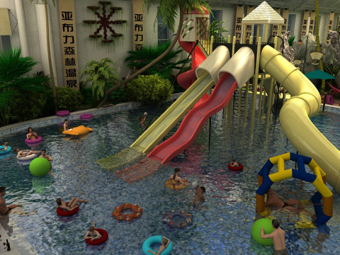 Water slide Modelo 3D