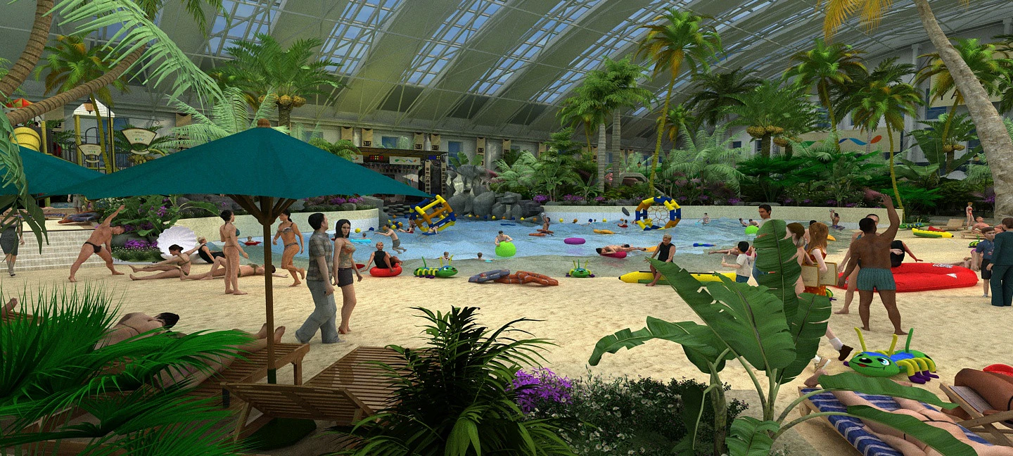 Swimming pool 3D Model .c4d .max .obj .3ds .fbx .stl .blend 