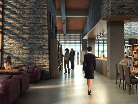Library 3D Model