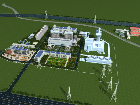 Power plant 3D Model