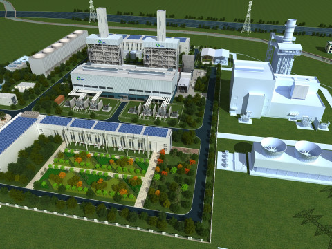 Power plant 3Dモデル