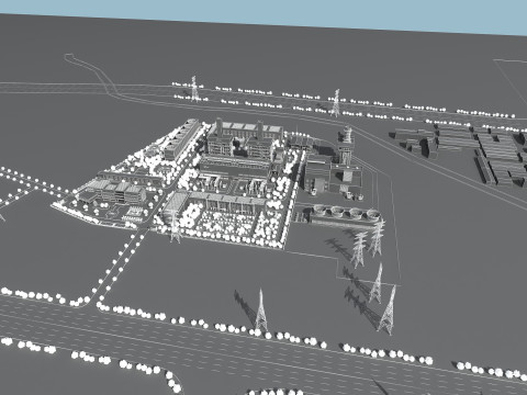 Power plant 3Dモデル
